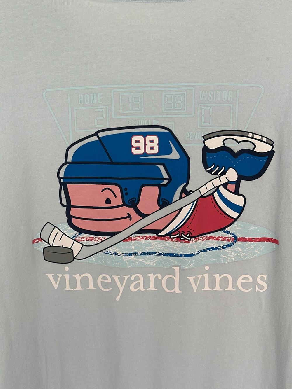 EUC Vineyard Vines Long Sleeve XXL Hockey Whale Shirt Pocket Tee